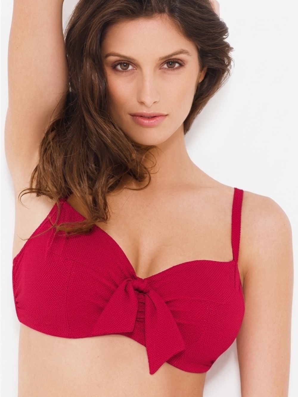 Panache Veronica Balconnet Retro Resort Bikini Top Scarlet Red 30F